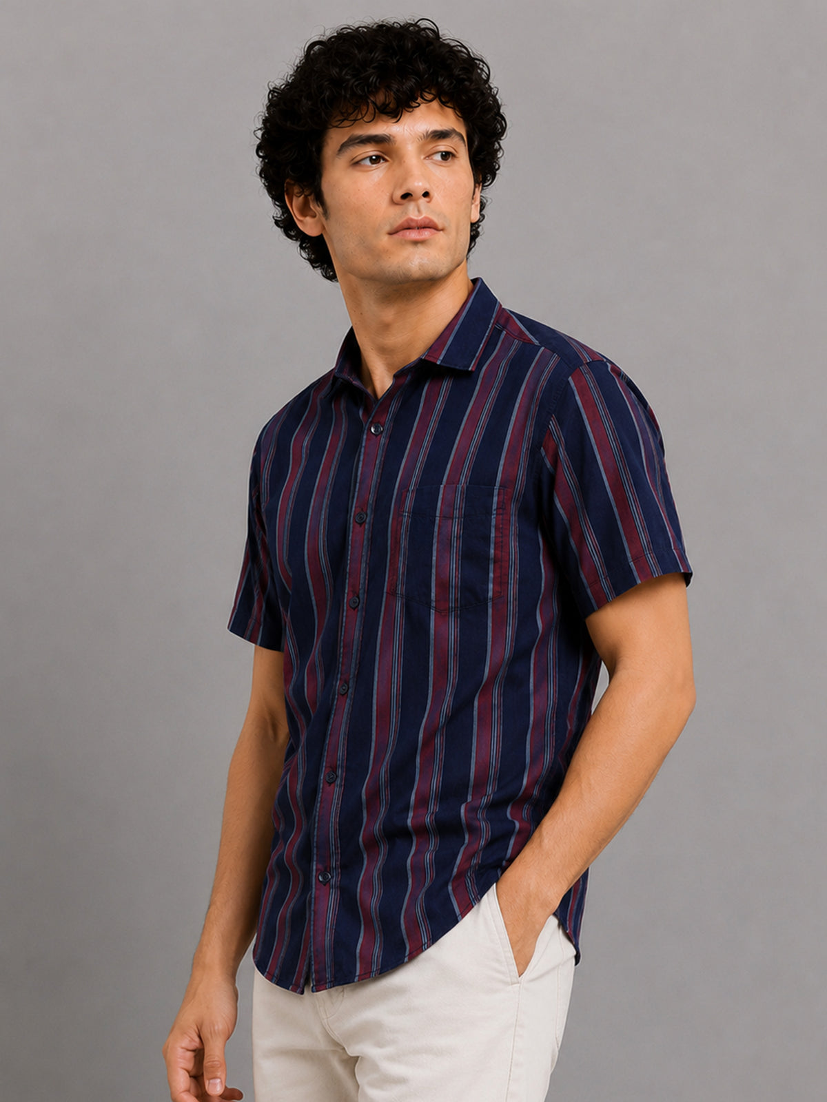 Half Sleeve Shirts - MSHS-SHV-MA24AG
